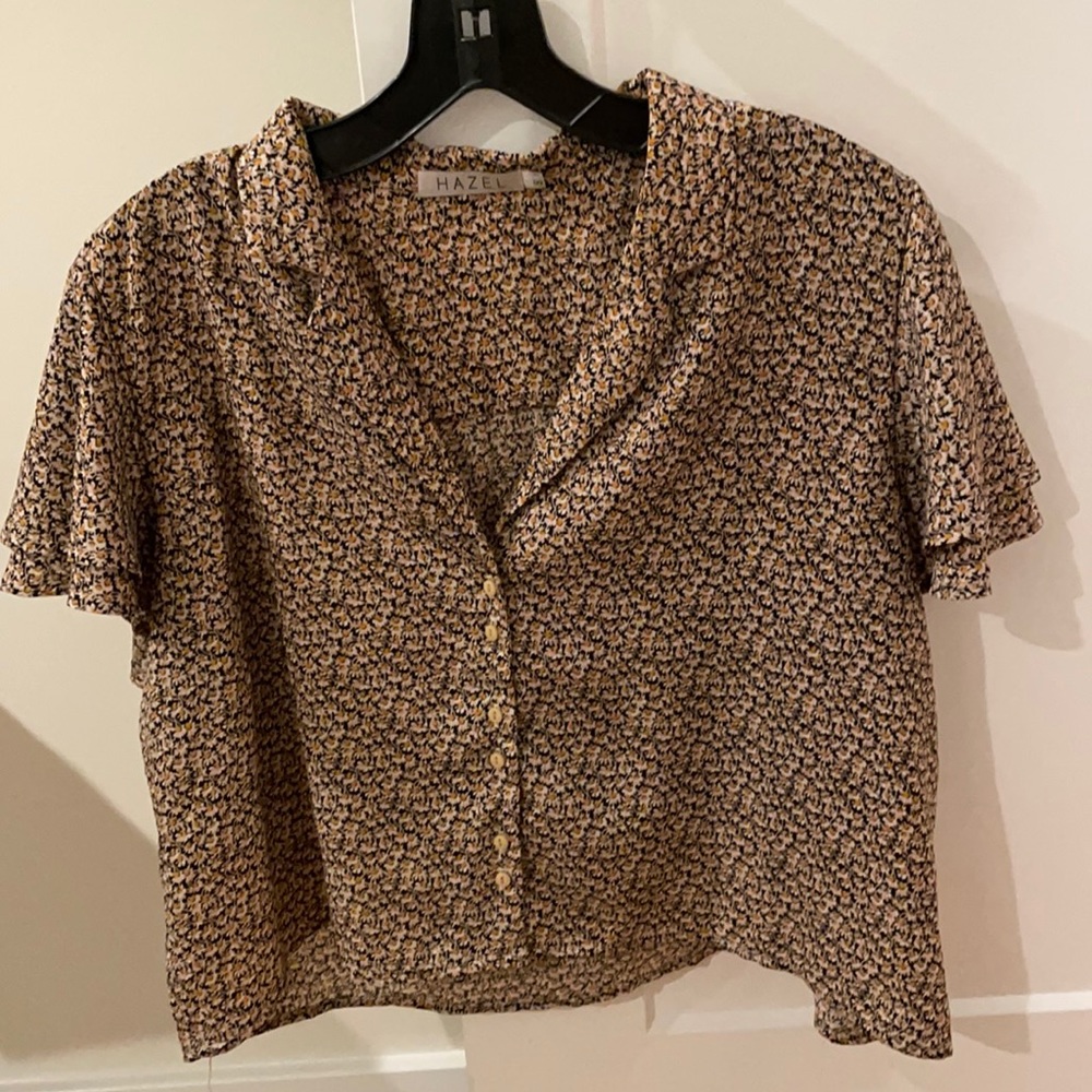 Princess Polly Floral Buttoned Blouse